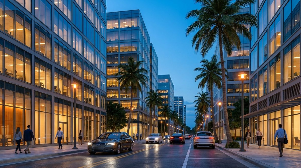 Florida city street scene